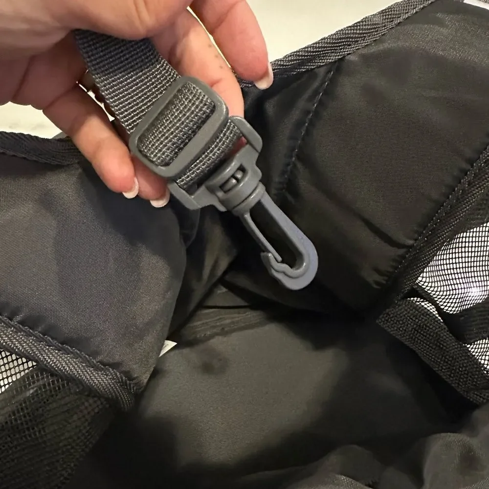 Outward Hound Charcoal and Black Backpack & puppy treat Fanny pack for training
